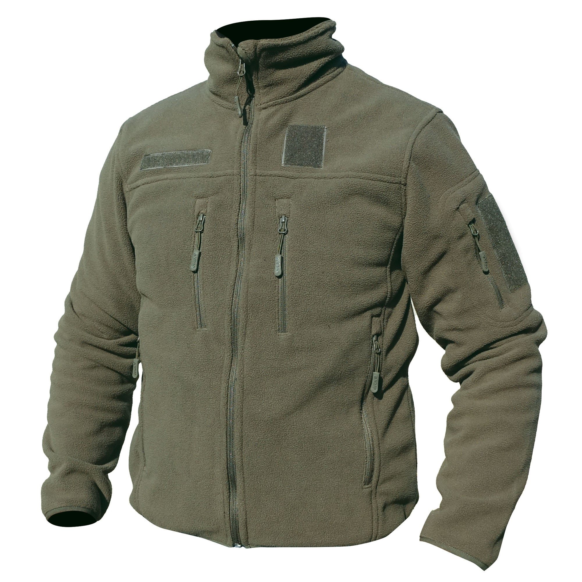 BLOUSON POLAIRE VERT ARMEE FITTE