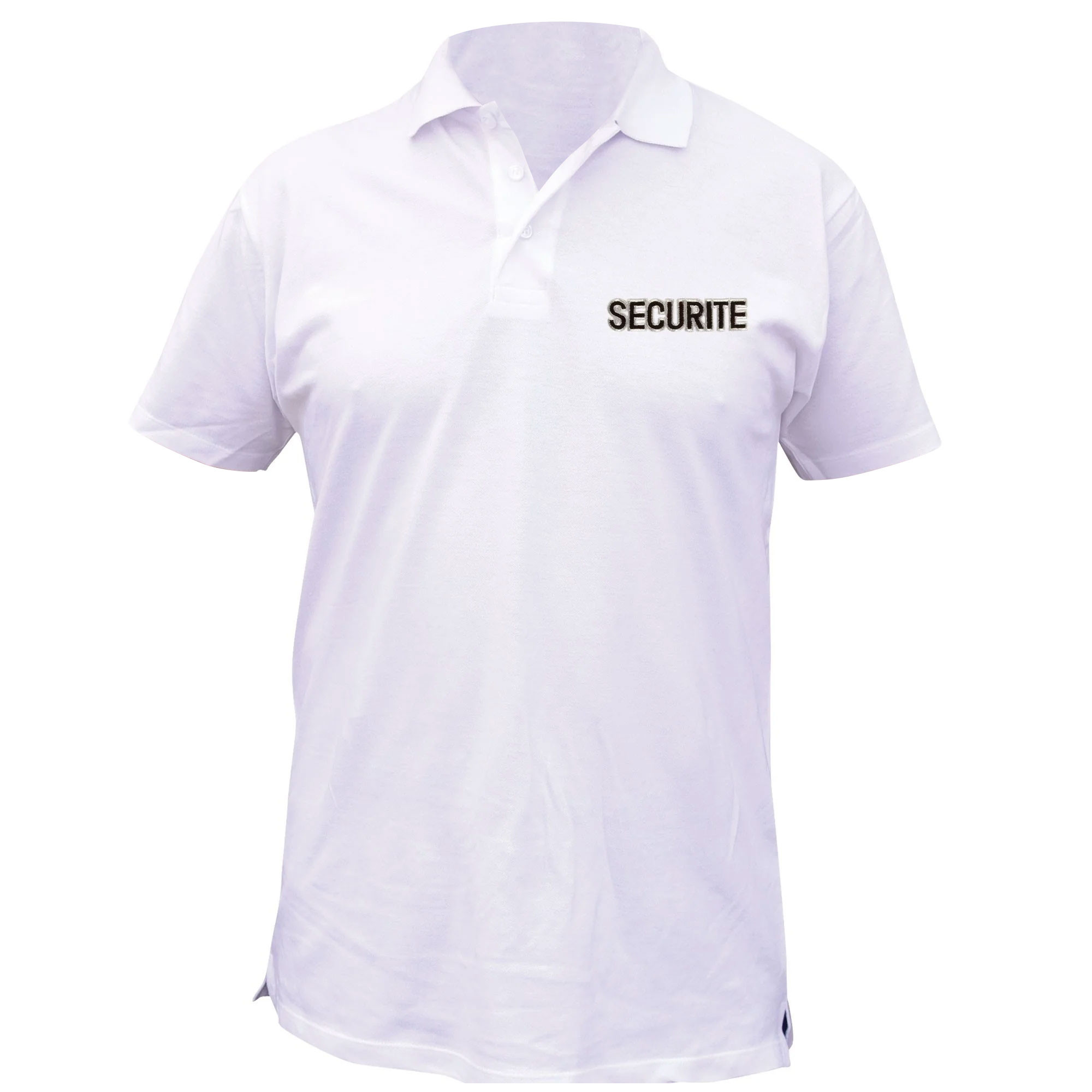 POLO BLANC BRODE SECURITE