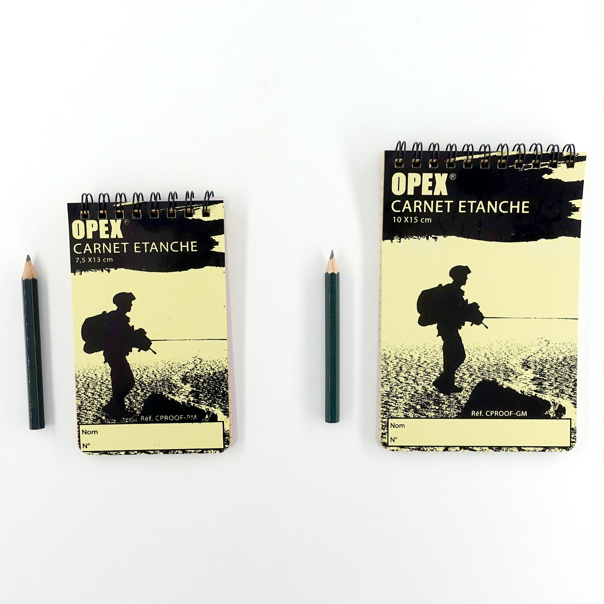 Carnet étanche avec crayon