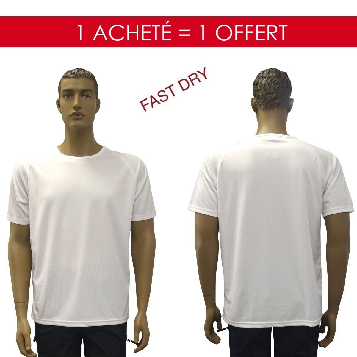 1 acheté 1 offert Tshirt félin blanc