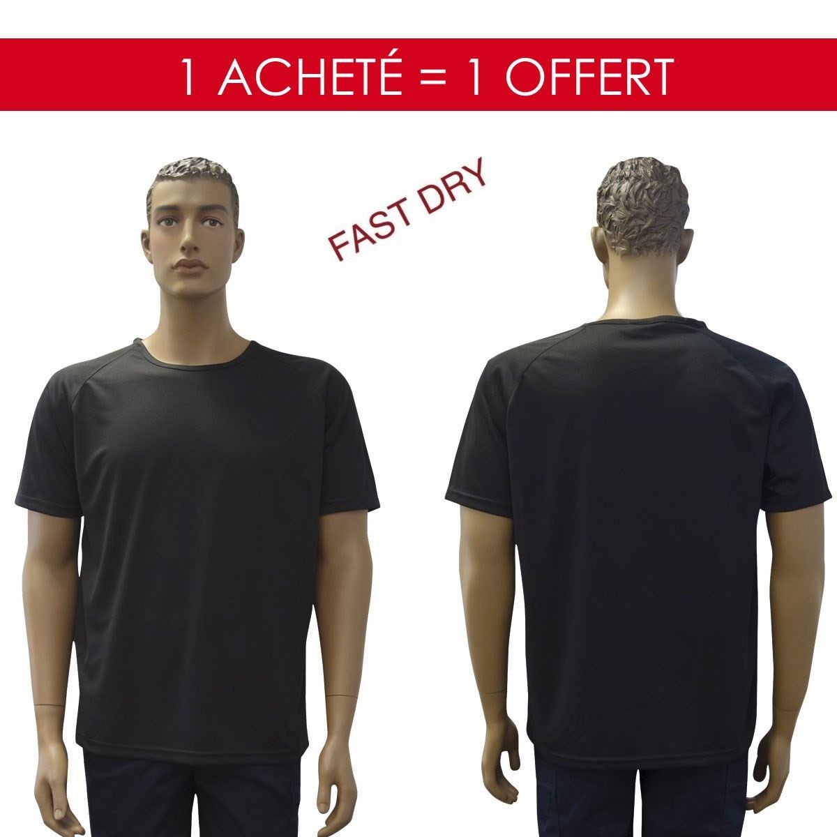 1 acheté 1 offert T shirt félin noir