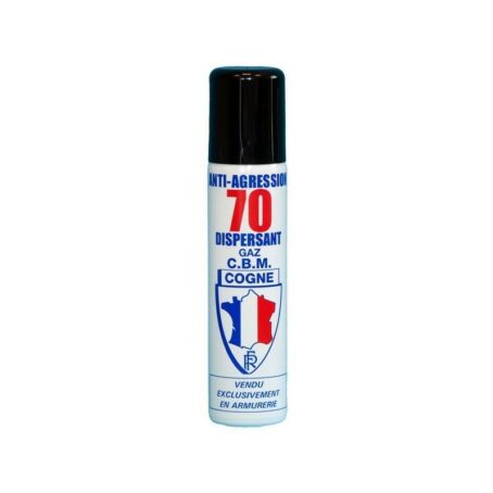 AEROSOL ANTI-AGRESSION DISPERSANT PUISSANCE 70 - GAZ CS - 75 ML