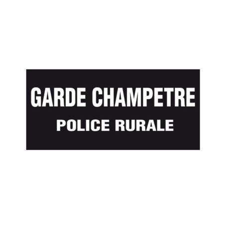 Flap Garde Champetre Police Rurale 130 x 60 mm