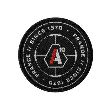 Patch SIGNATURE SINCE 1970 brodé blanc/rouge