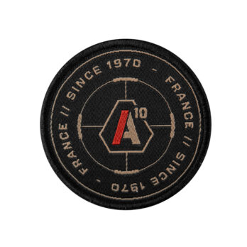 Patch SIGNATURE SINCE 1970 brodé tan/rouge