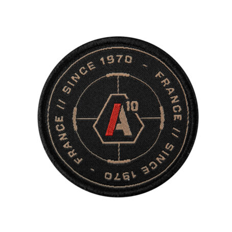Patch SIGNATURE SINCE 1970 brodé tan/rouge
