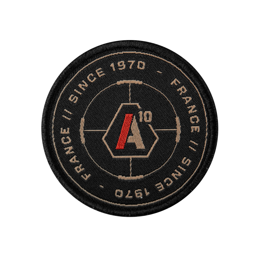 Patch SIGNATURE SINCE 1970 brodé tan/rouge