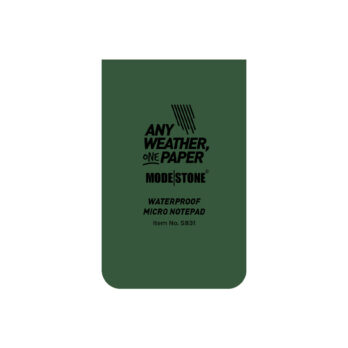 Mini carnet tout-temps 28 pages 50 x 85 mm vert olive