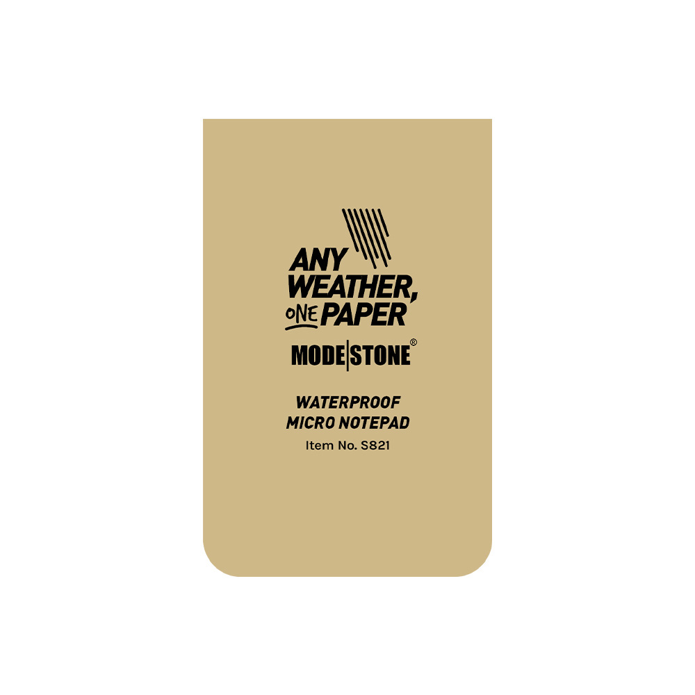 Mini carnet tout-temps 28 pages 50 x 85 mm tan