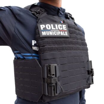 Porte plaque gilet pare balles QUICK Release rider