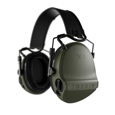 Casque anti-bruit Suprême X2 BT vert olive serre-tête cuir noir