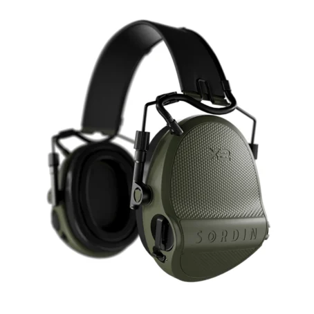 Casque anti-bruit Suprême X2 BT vert olive serre-tête cuir noir