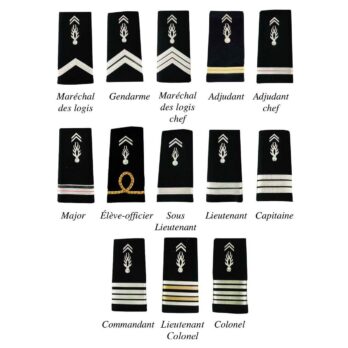 2 FOURREAUX GENDARMERIE DEPARTEMENTALE PLASTIFIE