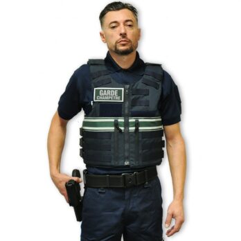 Gilet pare balles FULL TACTICAL IIIA Port extérieur Garde Champêtre Homme