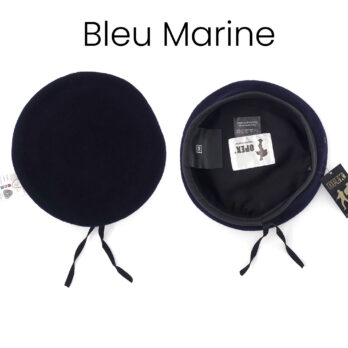 Beret militaire bord cuir
