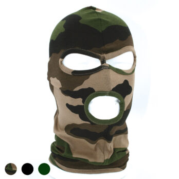 Cagoule 3 ouvertures camouflage