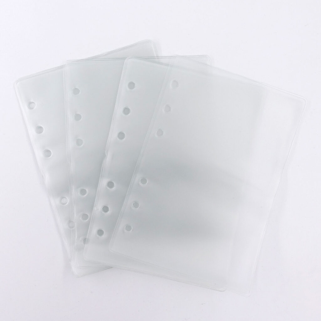 10 pochettes transparentes pour classeur A6