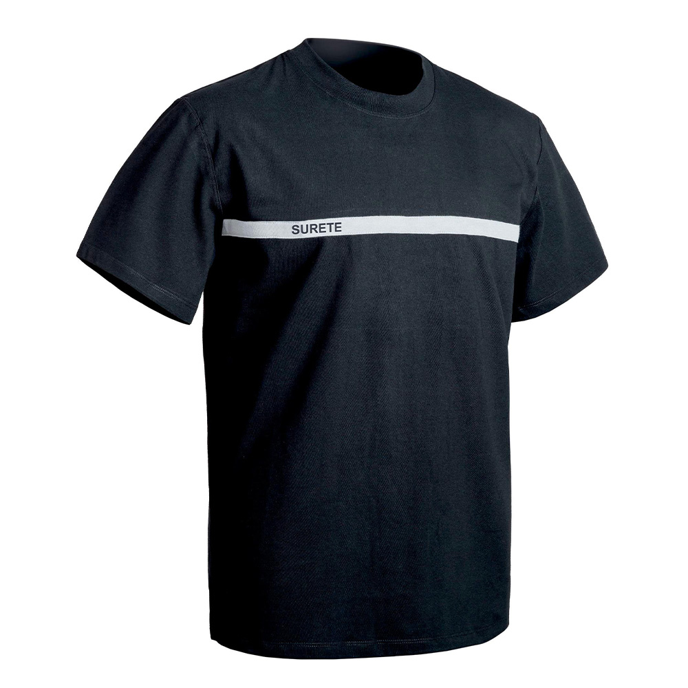T-SHIRT SÉCU-ONE SÛRETÉ NOIR - XS