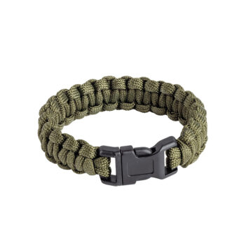 BRACELET DE SURVIE PARACORDE VERT OLIVE - S