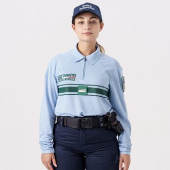 Polo Garde Champêtre - BAMBOU Bande verte