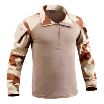 CHEMISE DE COMBAT MILITAIRE UBAS CAMO FR/DESERT - XL