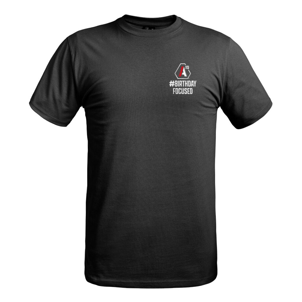 T-SHIRT STRONG SIGNATURE #BIRTHDAY FOCUSED NOIR - XL