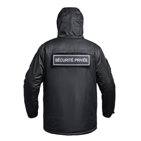 Parka Hardshell SÉCU-ONE WF 150 flap Sécurité Privée noir – Image 3