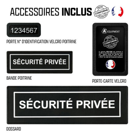 Parka Hardshell SÉCU-ONE WF 150 flap Sécurité Privée noir – Image 8