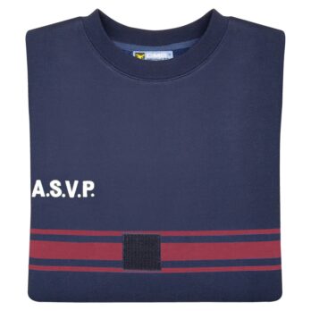 Sweat coton/acrylique Bande bordeaux