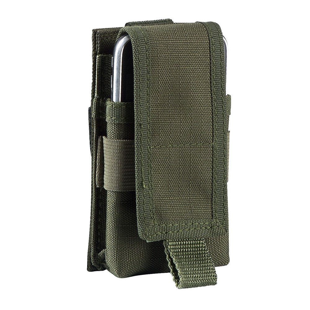 Pochette téléphone smartphone vert olive