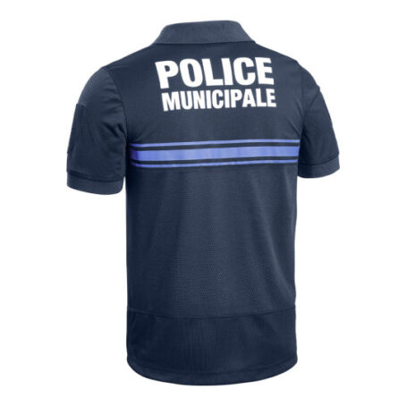 Polo GPB Police Municipale P.M. ONE bleu – Image 2