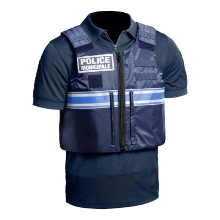 Polo GPB Police Municipale P.M. ONE bleu – Image 3