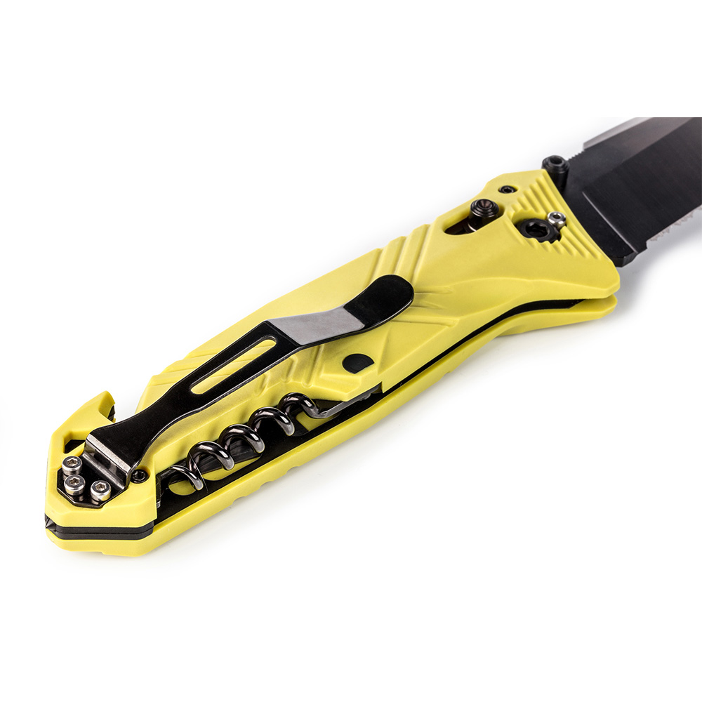 39.220212v3 Couteau de poche Cac serration PA6 jaune Couteau de poche Cac serration PA6 jaune – Image 3