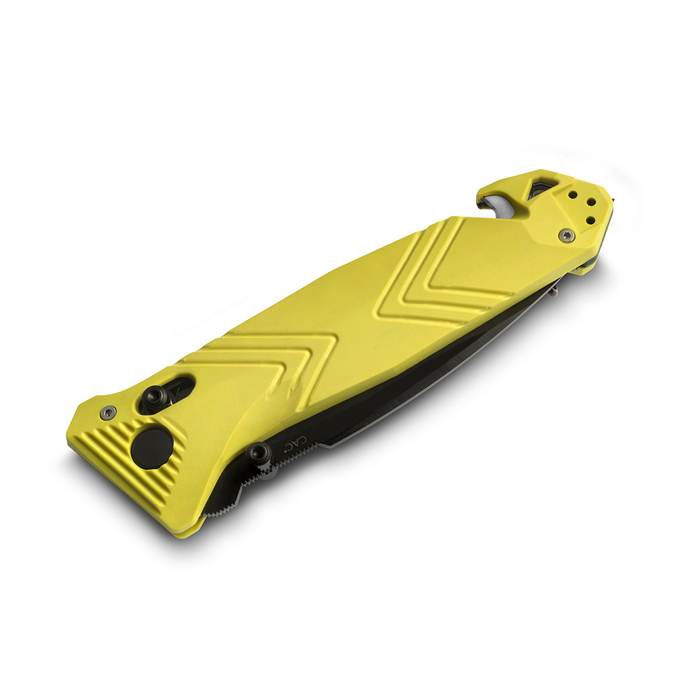 39.220212v4 Couteau de poche Cac serration PA6 jaune Couteau de poche Cac serration PA6 jaune – Image 4