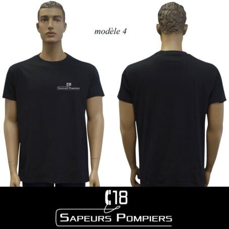 Tshirt noir Sapeur Pompier : 20 modèles