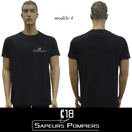 Tshirt noir Sapeur Pompier : 20 modèles