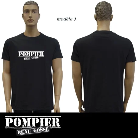 Tshirt noir Sapeur Pompier : 20 modèles