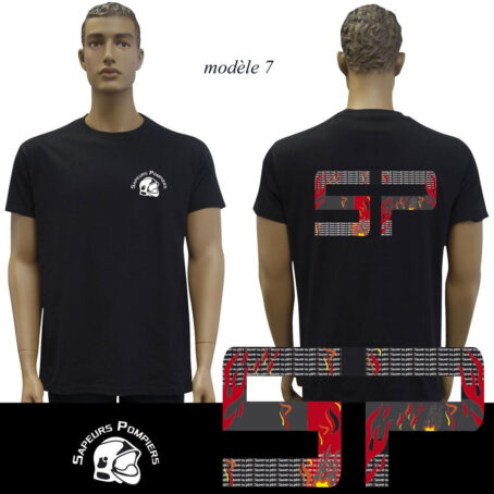 Tshirt noir Sapeur Pompier : 20 modèles