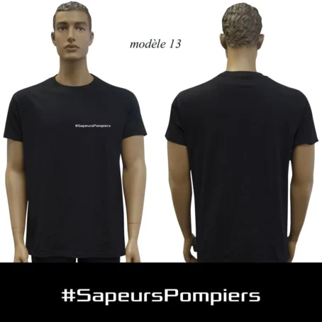 Tshirt noir Sapeur Pompier : 20 modèles