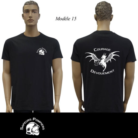 Tshirt noir Sapeur Pompier : 20 modèles