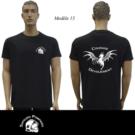 Tshirt noir Sapeur Pompier : 20 modèles