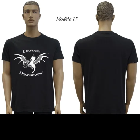 Tshirt noir Sapeur Pompier : 20 modèles