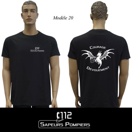 Tshirt noir Sapeur Pompier : 20 modèles