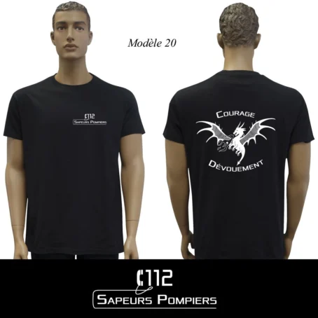 Tshirt noir Sapeur Pompier : 20 modèles