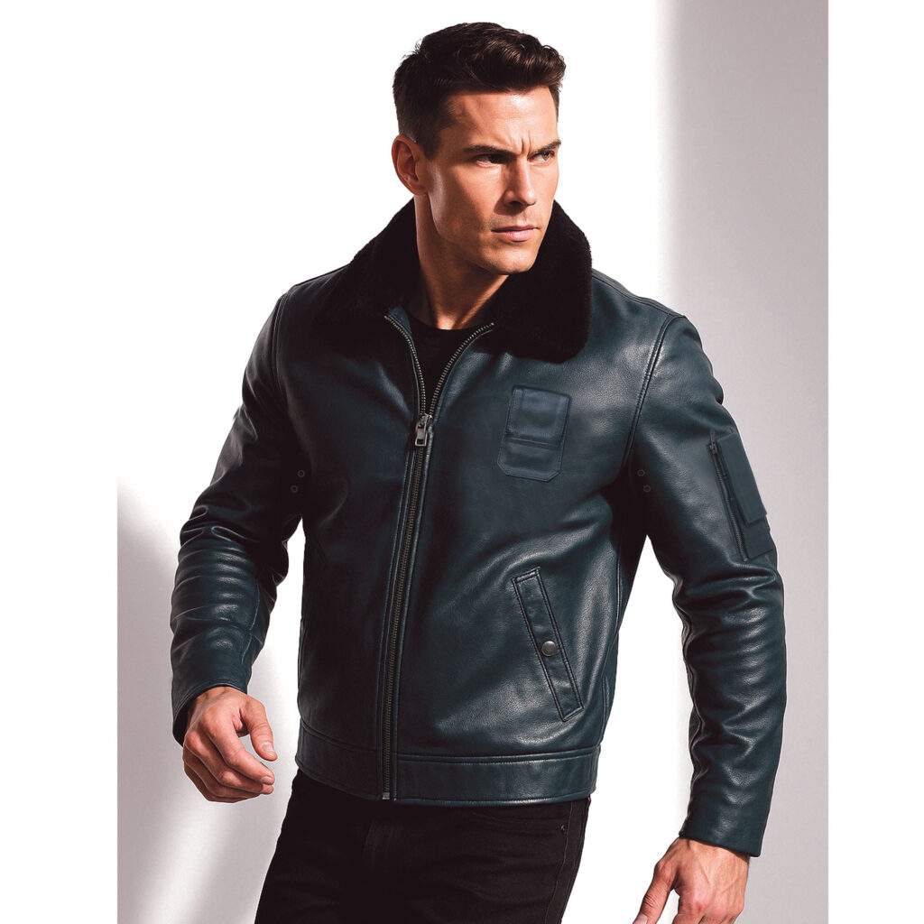 Blouson pilote en cuir