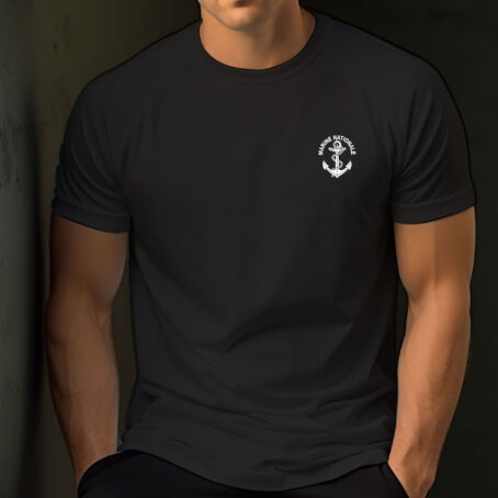 TEE SHIRT FELIN POLYESTER MESH SERIGRAPHIE MARINE NATIONALE