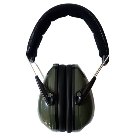 Casque anti-bruit pliable vert armée – Image 2