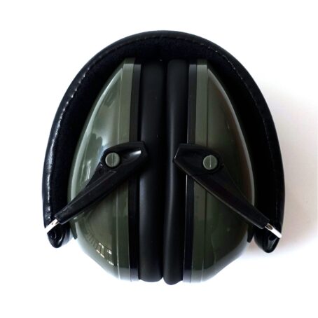 Casque anti-bruit pliable vert armée – Image 3
