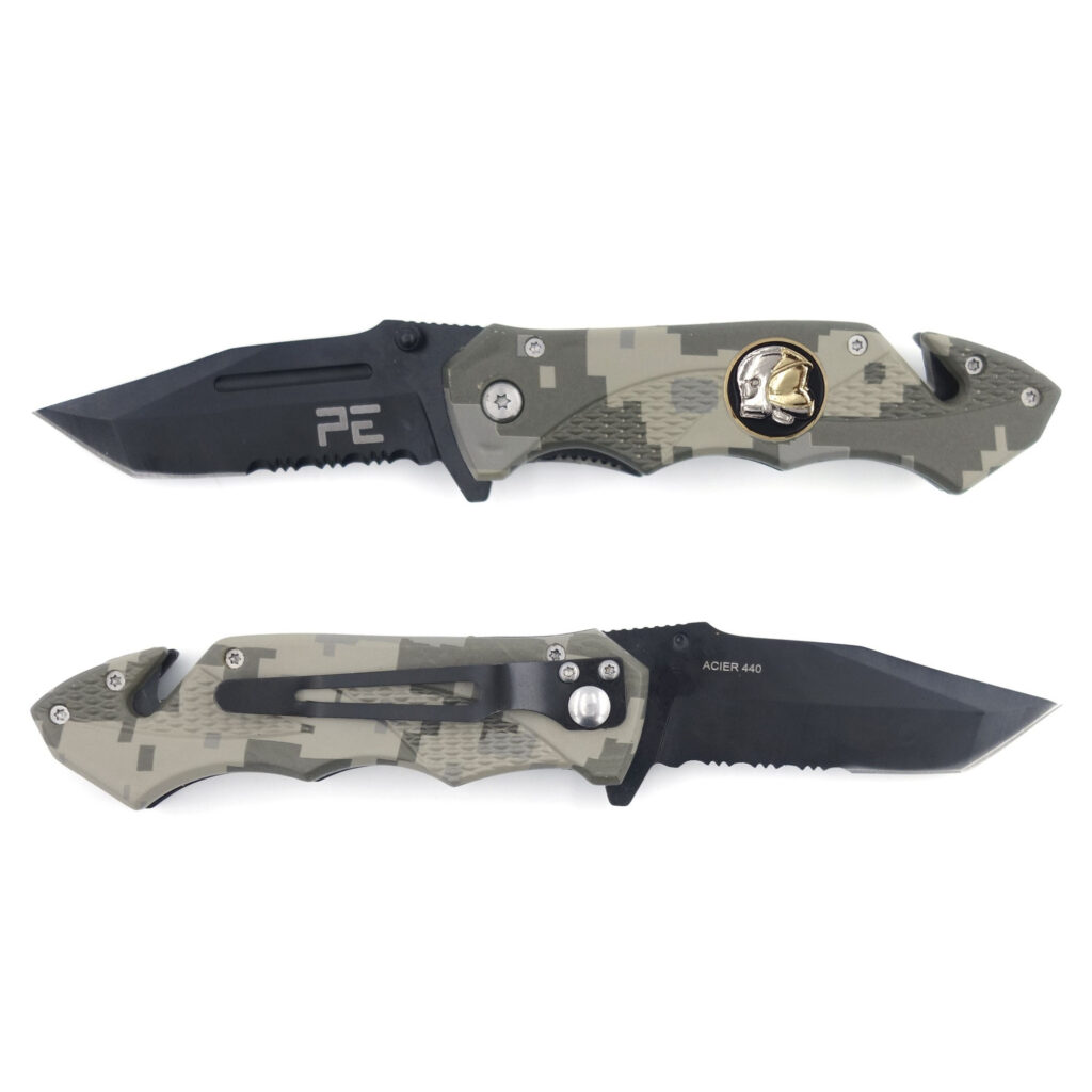 COUTEAU SURVIVAL POMPIERS AVEC ETUI