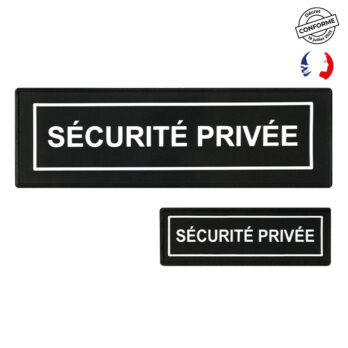 Lot Dossard et Bande Poitrine Sécurité Privée Noir